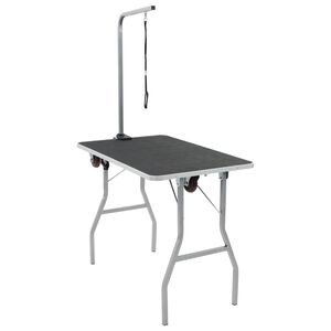 vidaXL Draagbare honden kaptafel met wielen