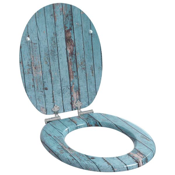 vidaXL Toiletzitting 2 pcs Blauw 43,8 x 37,8 cm MDF-plaat
