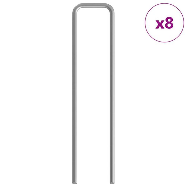 vidaXL Konijnenkooi Zilver 200 x 100 x 210 cm Gegalvaniseerd staal