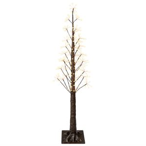 vidaXL Starburst kerstboom Bruin 150 cm Kunststof 304 LED's