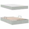 vidaXL Opbergbed met matras met matras Lichtgrijs 120 x 190 cm Fluweel