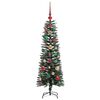 vidaXL Kunstkerstboom met 150 LED Groen 120 cm PVC en Plastic en Staal