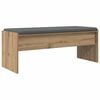 vidaXL Halbank met kussen Artisan Eiken 103 x 38 x 40 cm
