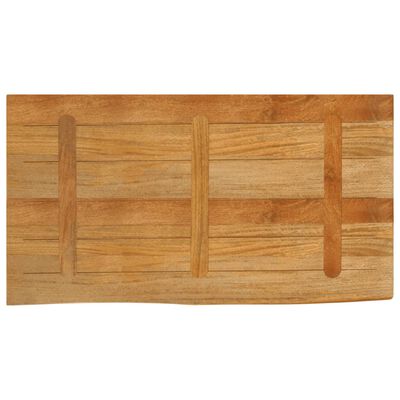 vidaXL Tafelblad met natuurlijke rand 120x60x2,5 cm massief mangohout