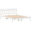 vidaXL Bedframe Wit 140 x 200 cm Massief grenenhout