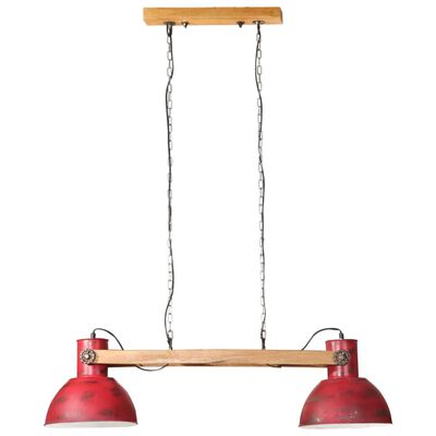 vidaXL Hanglamp 25 W E27 85x28x109 cm verweerd rood