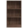 vidaXL Boekenkast 60x24x109 cm bewerkt hout bruin eikenkleurig