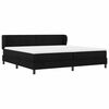 vidaXL Boxspringbed met matras met hoofdeinde Zwart 200 x 200 cm Stof