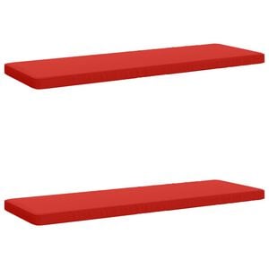 vidaXL 2-delige Bankkussens VUGHT 2 st 100% Polyester Rood
