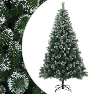 vidaXL Kunstkerstboom 120 cm PVC en Metaal Groen