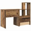 vidaXL Bureau met lade Oud Hout 131,5 x 50 x 106,5 cm Bewerkt hout