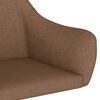 vidaXL Eetkamerstoelen draaibaar 2 st stof bruin