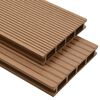 vidaXL Terrasplanken HKC met accessoires 30 m&sup2; 2,2 m teak