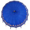 vidaXL Balinese parasol met basis Blauw 215 x 215 x 260 cm