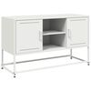 vidaXL Tv-meubel 100,5x39x60,5 cm staal wit