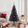 vidaXL Kerstboom met 150 LED met standaard Zwart 150 cm PVC