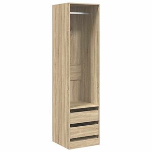 vidaXL Kledingkast met lades 50x50x200 cm bewerkt hout sonoma eiken