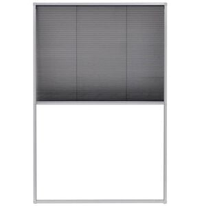 vidaXL Raamhor pliss&eacute; 80x120 cm aluminium