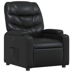 vidaXL Relaxfauteuil Zwart Kunstleer