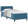 vidaXL Boxspringbed met hoofdeinde Donkerblauw 100 x 200 cm Fluweel