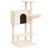 vidaXL Kattenmeubel met sisal krabpalen 108,5 cm cr&egrave;mekleurig