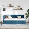 vidaXL Hoekbedframe met hoofdeinde Blauw 90 cm x 190 cm Fluweel