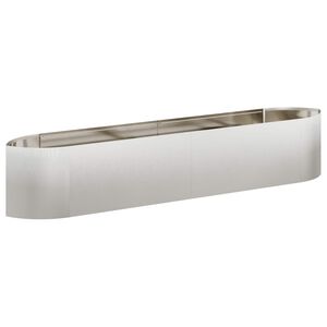 vidaXL Verhoogd Tuinbed Roestvrij staal 220 x 40 x 40 cm Staal