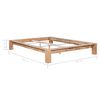 vidaXL Bedframe massief eikenhout 140x200 cm
