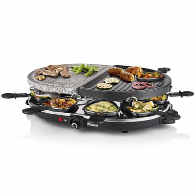 Princess Ovale steengrill/gourmetstel met 8 pannetjes 1200 W 162710