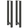 vidaXL Bartafelpoten 2 st 40x(110-111) cm staal antraciet