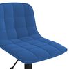 vidaXL Eetkamerstoelen draaibaar 2 st fluweel blauw