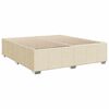 vidaXL Boxspring met matras stof cr&egrave;mekleurig 180x200 cm