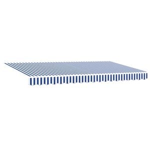 vidaXL Uitschuifbare luifel Blauw 350 x 200 cm Stof