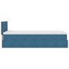 vidaXL Ottoman bed met matras 80x200cm fluweel donkerblauw