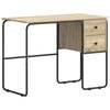 vidaXL Bureau met opbergruimte Sonoma Eiken 100 x 50 x 75 cm