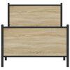 vidaXL Bedframe zonder matras metaal sonoma eikenkleurig 90x200 cm