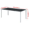 vidaXL Tuintafel 190x90x74 cm staal zwart