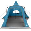vidaXL Teepee Tent met dak met opslag Blauw 545 x 450 x 295 cm