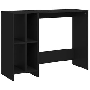 vidaXL Bureau 102,5x35x75 cm bewerkt hout zwart