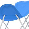 vidaXL Vlinderstoelen inklapbaar blauw 2 st