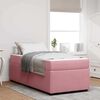 vidaXL Bedframe met matras met matras Roze 90 x 190 cm Fluweel