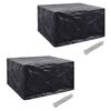 vidaXL Tuinmeubelhoezen poly rattan 2 st 6-persoons 172x113 cm