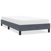 vidaXL Bedframe zonder matras 100x220 cm fluweel donkergrijs