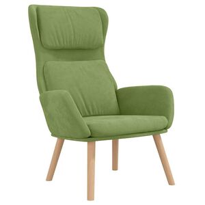 vidaXL Relaxstoel fluweel lichtgroen