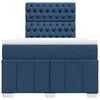 vidaXL Boxspring met matras stof blauw 120x190 cm