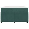 vidaXL Bedframe met matras Donkergroen 120 x 190 cm Stof