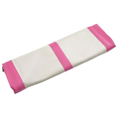 vidaXL Gymnastiekmat met pomp opblaasbaar 60x100x15 cm PVC roze