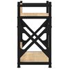 vidaXL Printerstandaard 2-laags 40x20x40 cm bewerkt hout sonoma eiken