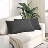 vidaXL Sofa Kussens 2 stuks Donkergrijs 80 x 40 cm Cordstof