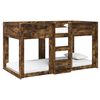 vidaXL Bunk Bed voor Kinderen Gerookt eiken 90 x 200 cm Bewerkt hout